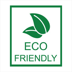 Eco Friendly sticker, label, icon, Eco Sticker for packaging.