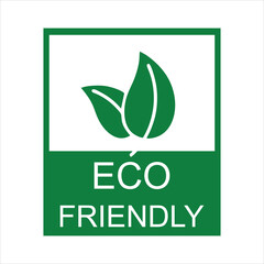 Eco Friendly Label, icon, sticker, Eco label, Eco sticker, Green eco friendly sticker