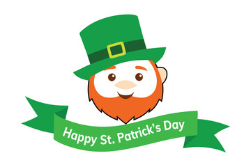 Happy Patrick's Day typography design