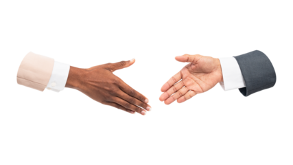 PNG business agreement handshake, collage element, transparent background