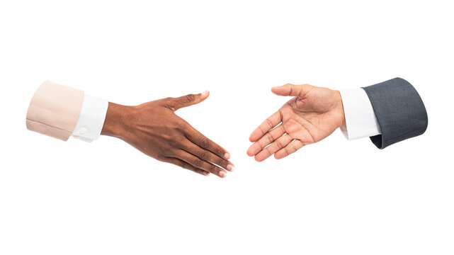 PNG business agreement handshake, collage element, transparent background