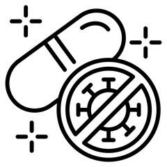 antibiotic single icon