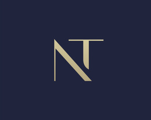 AB letter logo icon design. Classic style luxury initials monogram.