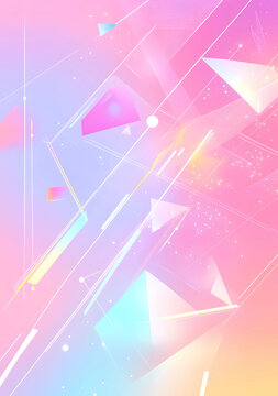 A colorful abstract background with triangles and squares