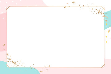 PNG Memphis frame in pink pastel