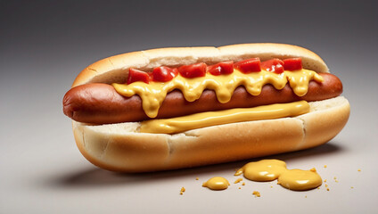 Hot Dog with Mustard and Ketchup