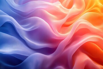 Fototapeta premium Abstract Background with Flowing Silk Textures and Soft Pastel Lighting Natural Light Gradient Aesthetic