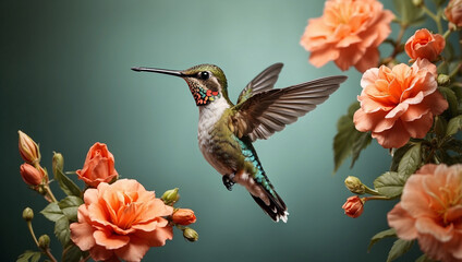 Fototapeta premium Hummingbird Hovering