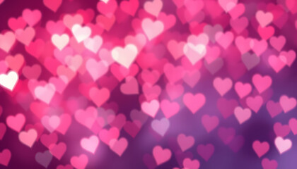 Abstract  bokeh pattern for design and background. Illustration of a Valentine's Day hearts background banner - Illustration, Dynamic motion