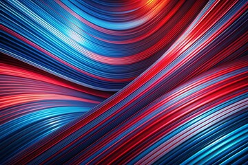 Abstract Background with Stripes and Lines in Red and Blue Colors Captured in Low Light for Creative Art Designs and Modern Aesthetic Visuals