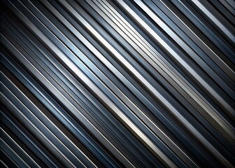 Obraz premium Abstract Black and Gray Diagonal Striped Background with Subtle Metallic Sheen Perfect for Urban Exploration Photography and Modern Design Aesthetics