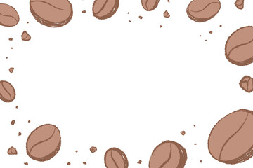 Png coffee bean frame transparent background