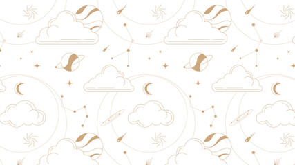 Gold star pattern png sticker, aesthetic line drawing design, transparent background © Rawpixel.com