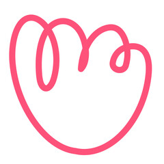 Pink flower png doodle sticker, cute collage element on transparent background