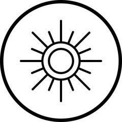Sun Vector Icon Style