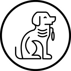 Dog Vector Icon Style