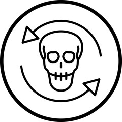 Death Cycle Vector Icon Style