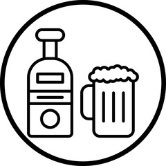 Alcohol Vector Icon Style