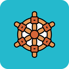 Ship Wheel Icon