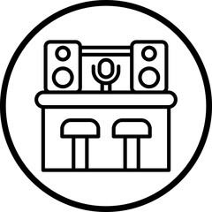 Recording Studio Vector Icon Style
