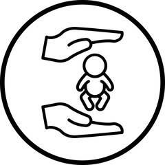 Childcare Vector Icon Style