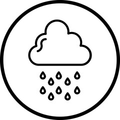 Raining Vector Icon Style