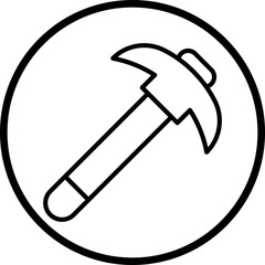 Pickaxe Vector Icon Style