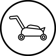 Lawnmover Vector Icon Style