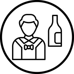 Barkeeper Vector Icon Style
