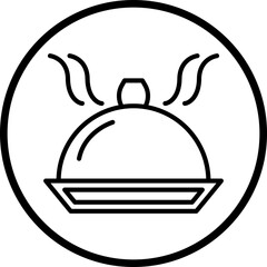 Food Tray Vector Icon Style