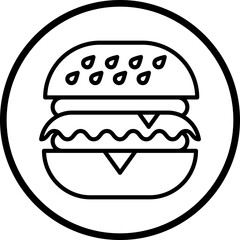 Burger Vector Icon Style
