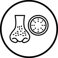 Blackhead Vector Icon Style