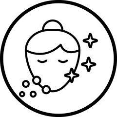 Clean Face Vector Icon Style