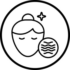 Dry Skin Vector Icon Style