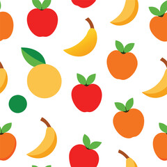 Fruits Patten Design Vector Illustration 