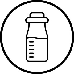 Milk bottle Vector Icon Style