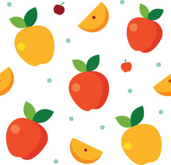 Fruits Patten Design Vector Illustration 
