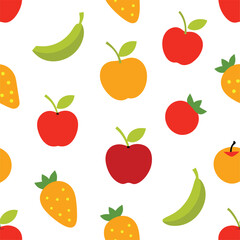 Fruits Patten Design Vector Illustration 