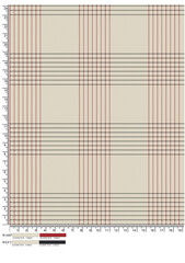 Plaid fabric pattern, blue, brown, cream, seamless for textiles, and for designing clothes, skirts or decorative fabrics. Vector illustration.