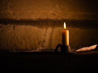 Old Parchment paper by candlelight