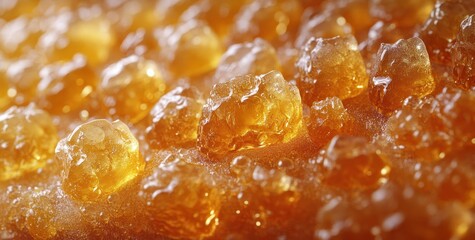 Crispy Caramelized Fig Jam and Marmalade with Glazing Texture on White Background