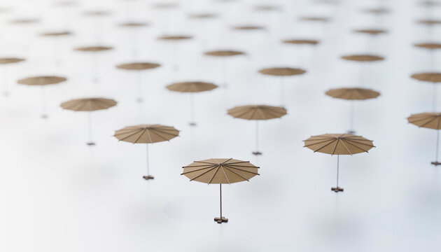 3d rendering of parasol patterns