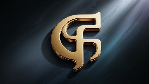 upsilon symbol greek alphabet sign of the upsilon letter in abstract gold on a dark backdrop