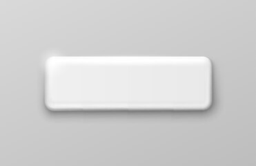 White frame label, event bar button, grey signboard. Vector illustration