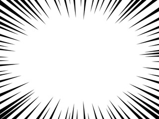 背景（集中線、黒）