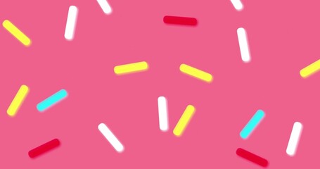 donut glaze. Decorative bright sprinkles texture pattern design	
