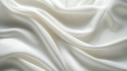 Obraz premium White satin fabric background.