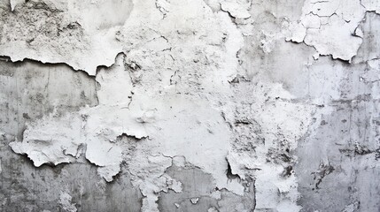 Obraz premium A close-up of a weathered, peeling white wall, showcasing texture and decay.