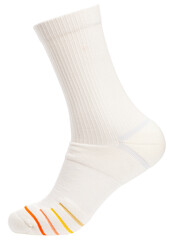 White sports crew sock on a mannequin foot