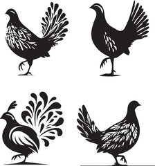 Elegant Bird Silhouettes Collection